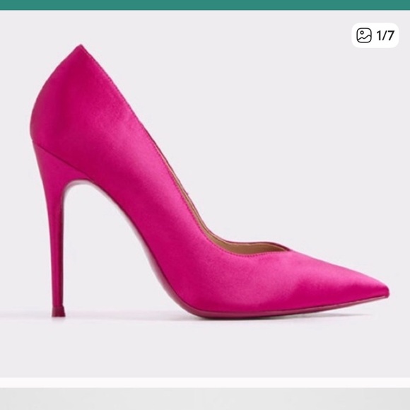 Aldo Shoes - Aldo Fuchsia pink Satin Pointed toe Stiletto Pumps 8